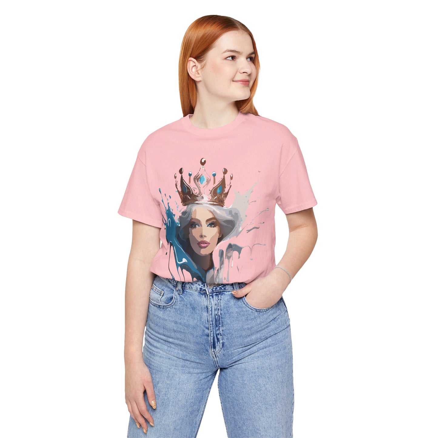 T-Shirt aus natürlicher Baumwolle – Queen Collection