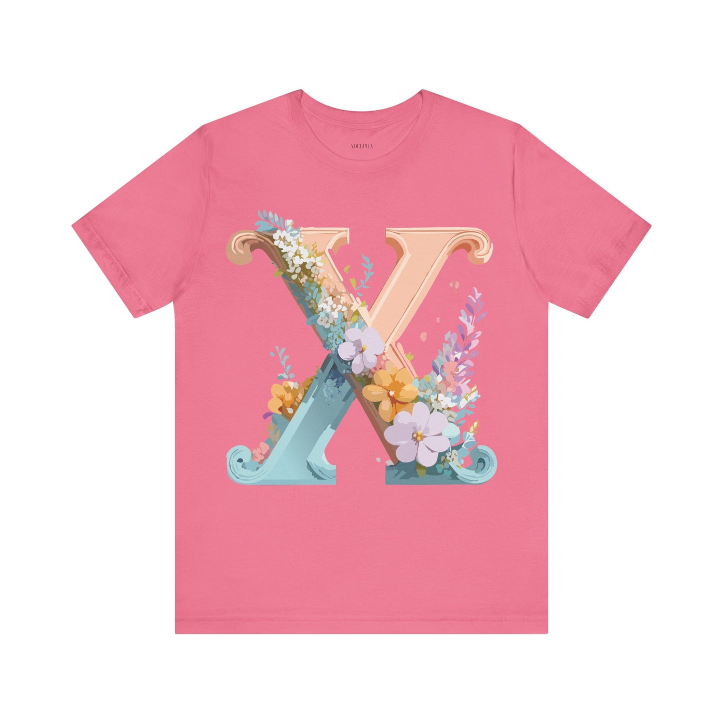 Natural Cotton Tee Shirt - Letters Collection - X