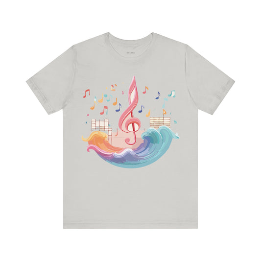 T-Shirt aus natürlicher Baumwolle – Musikkollektion