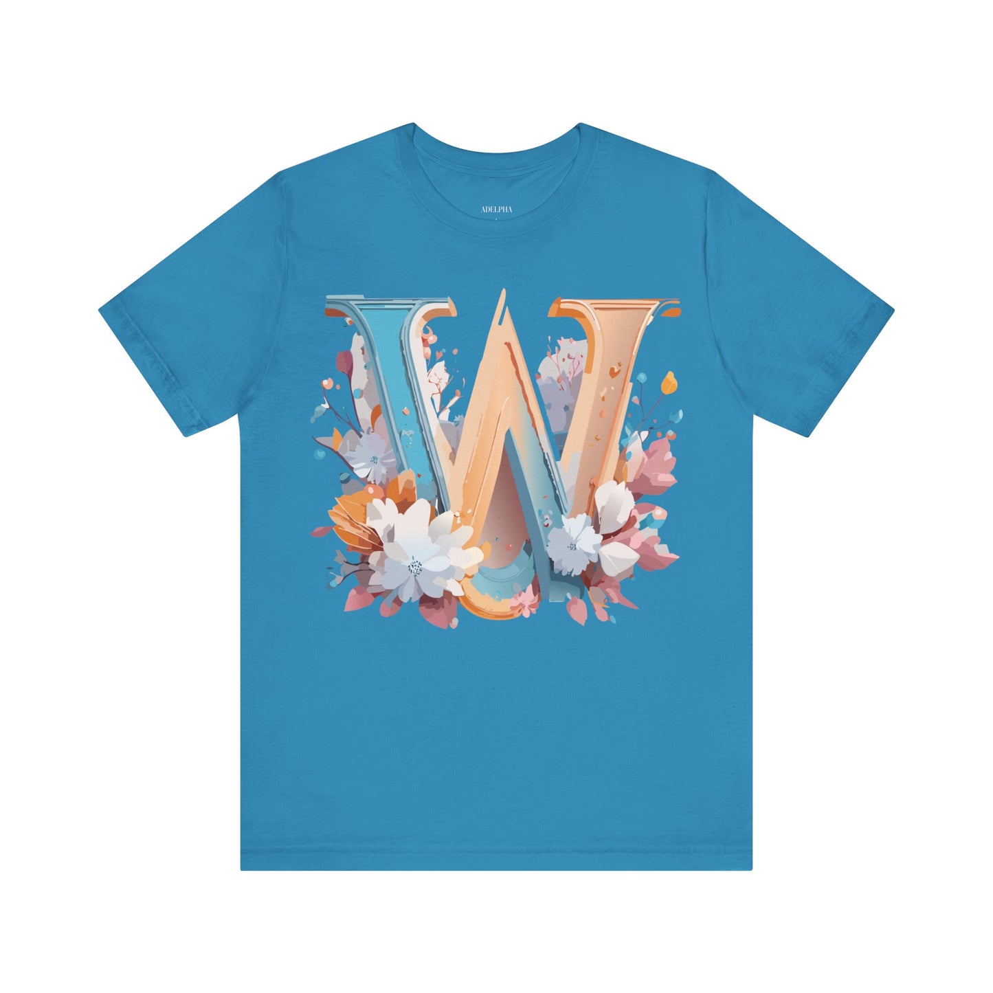 Natural Cotton Tee Shirt - Letters Collection - W