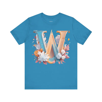 Natural Cotton Tee Shirt - Letters Collection - W Printify