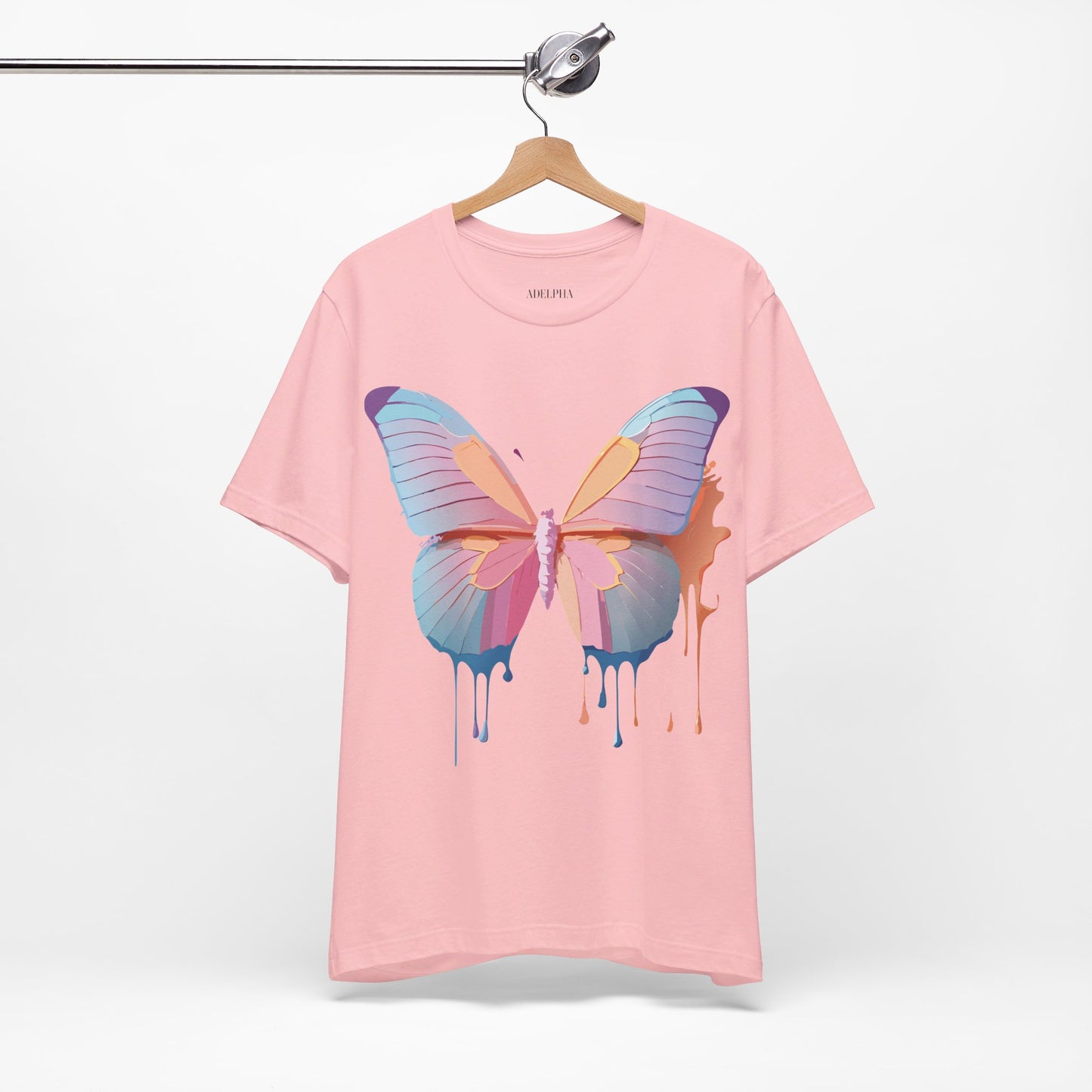 T-shirt en coton naturel avec papillon