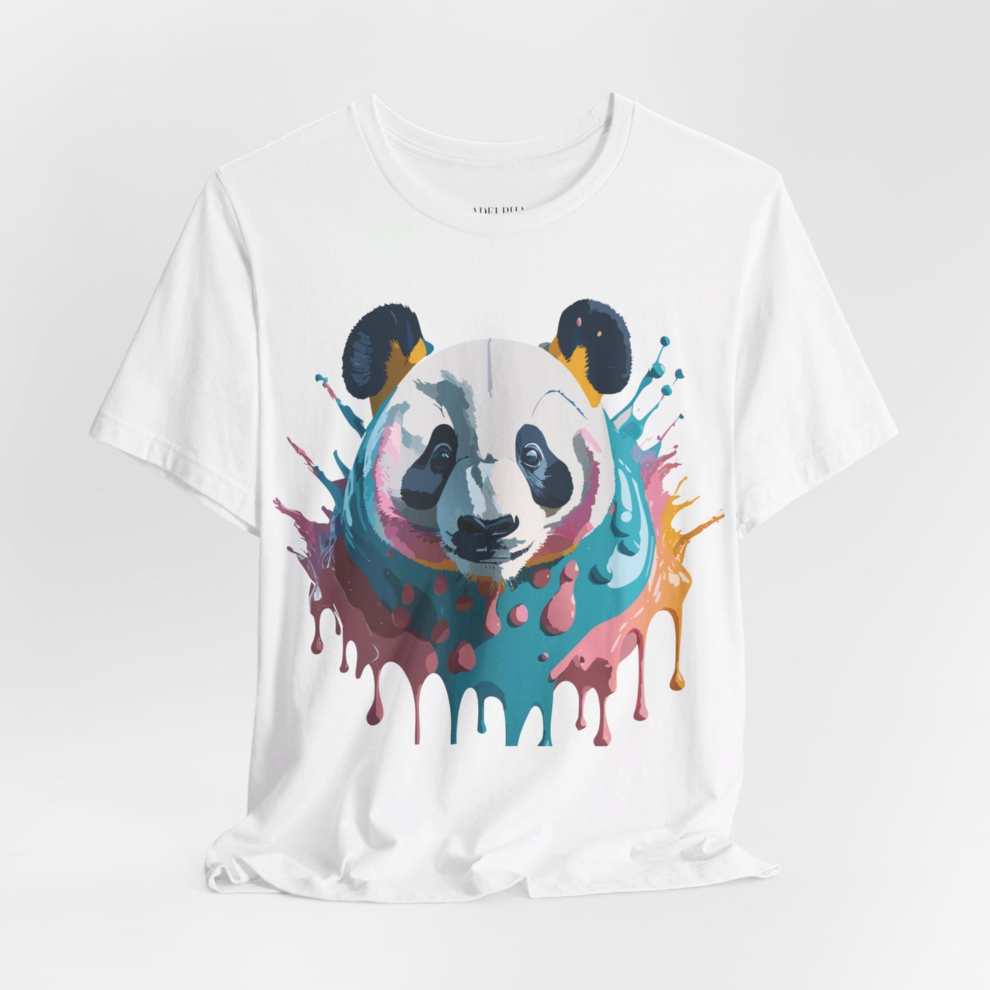 Natural Cotton Tee Shirt with Panda