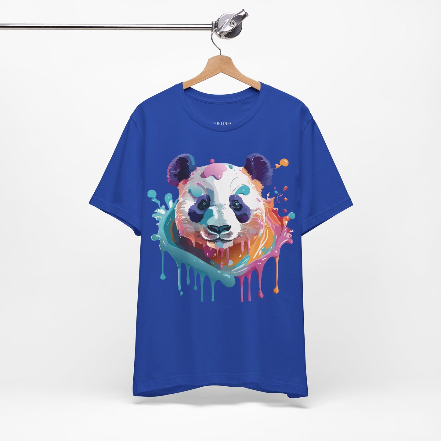 Natural Cotton Tee Shirt with Panda