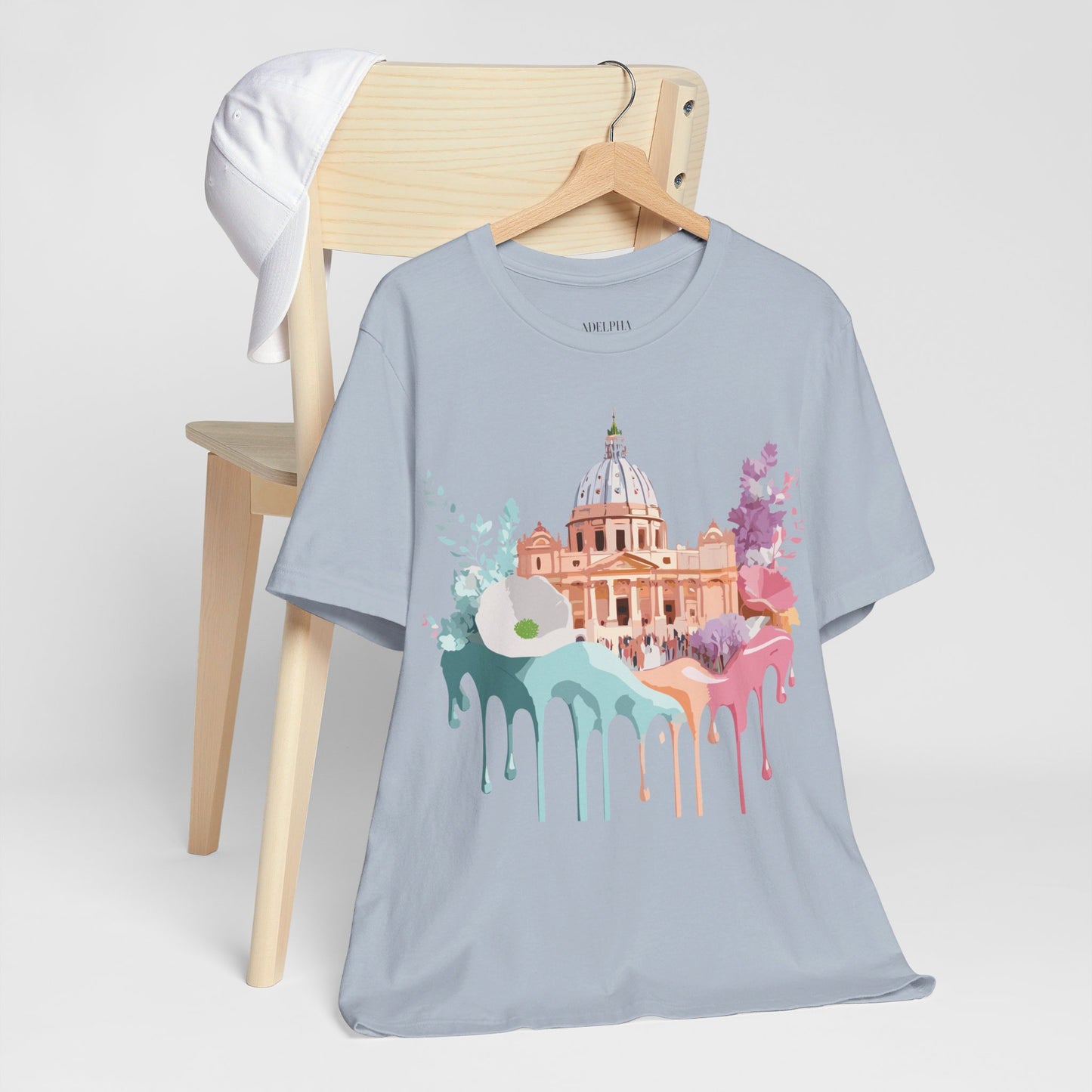 Natural Cotton Tee Shirt - Beautiful Places Collection - Rome