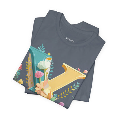 Natural Cotton Tee Shirt - Letters Collection - X Printify