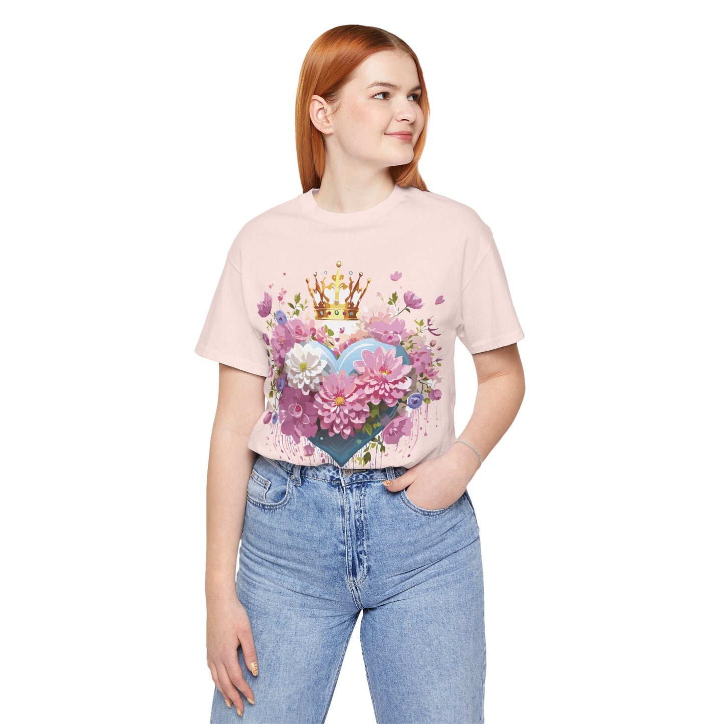 Natural Cotton Tee Shirt - Love story Collection