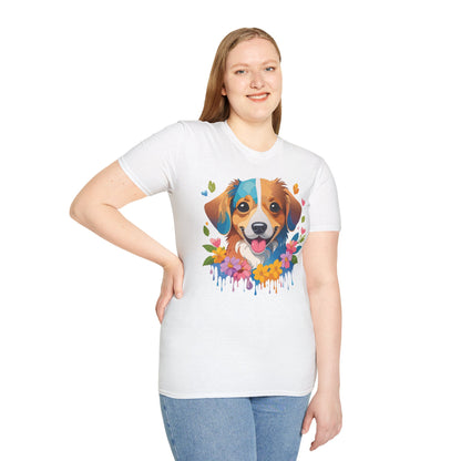 Dog Shirt Unisex Animal Tee 100 Percent Cotton Gildan Softstyle 64000