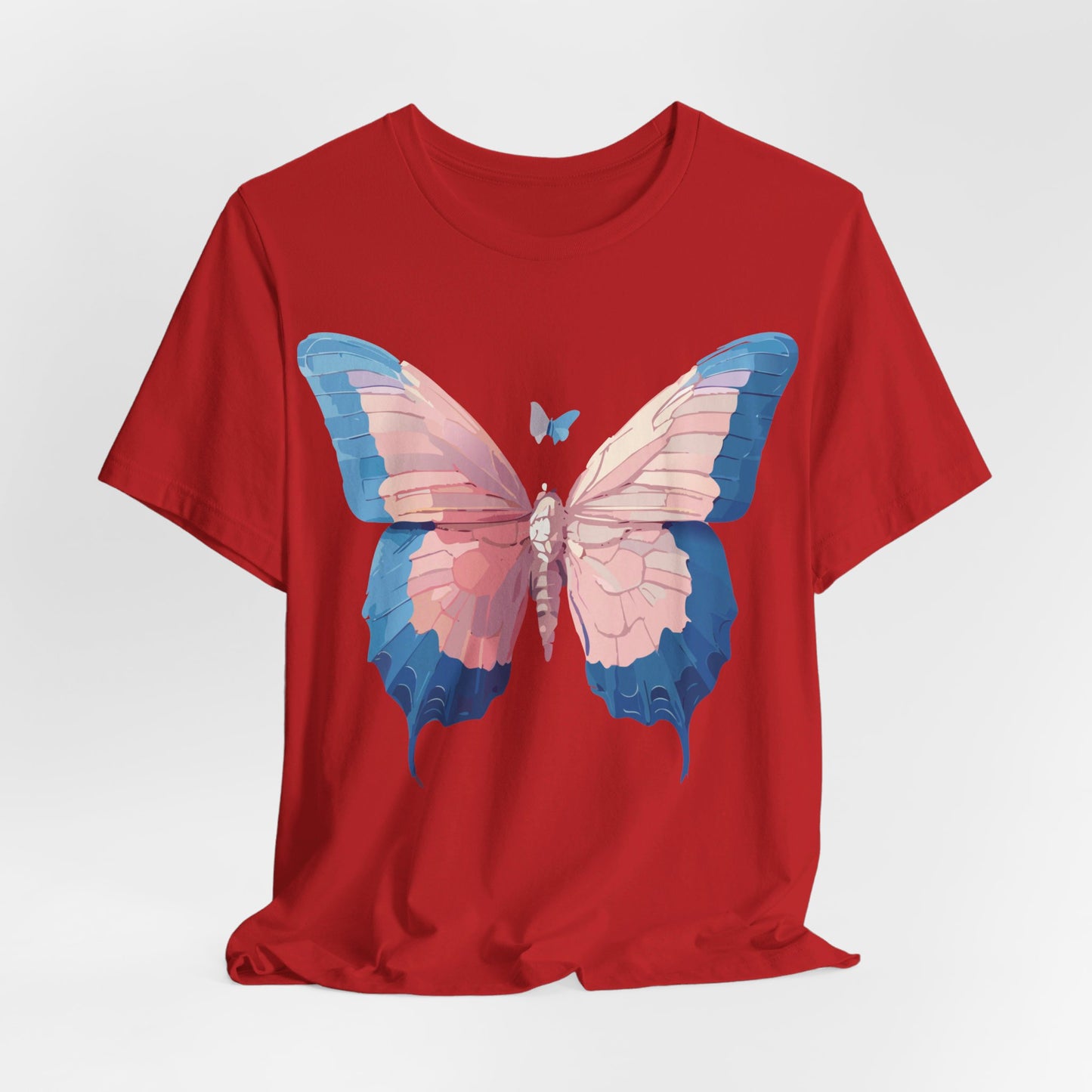 T-Shirt aus natürlicher Baumwolle mit Schmetterling