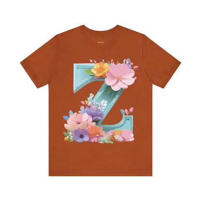Natural Cotton Tee Shirt - Letters Collection - Z Printify