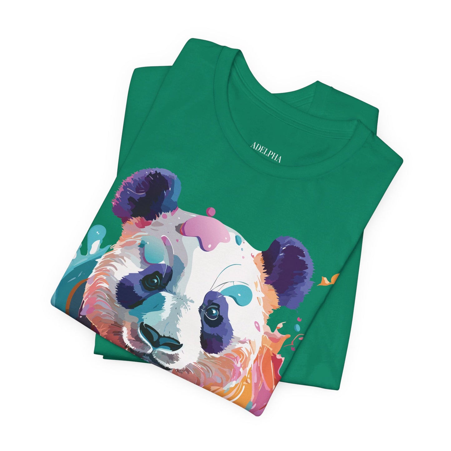 T-shirt en coton naturel avec panda