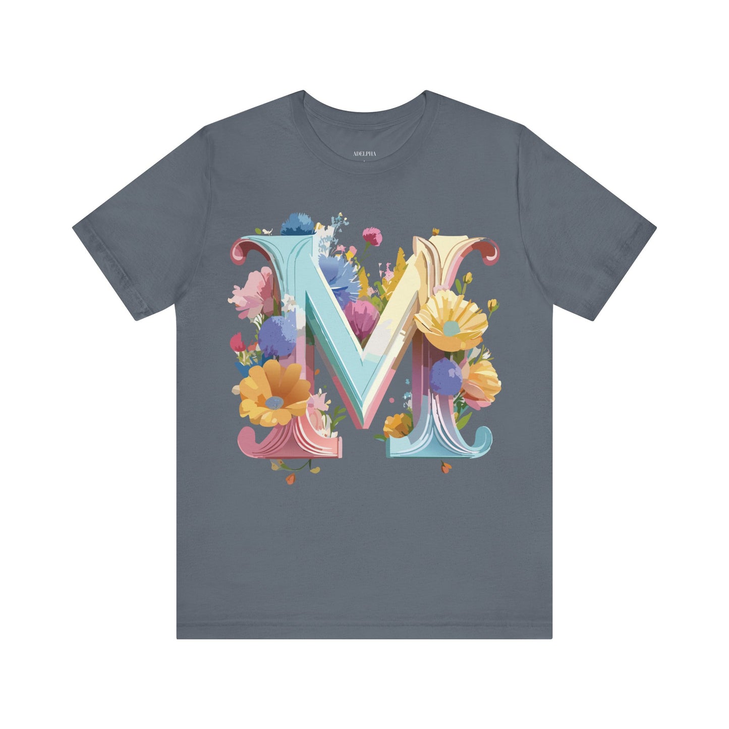 Natural Cotton Tee Shirt - Letters Collection - M