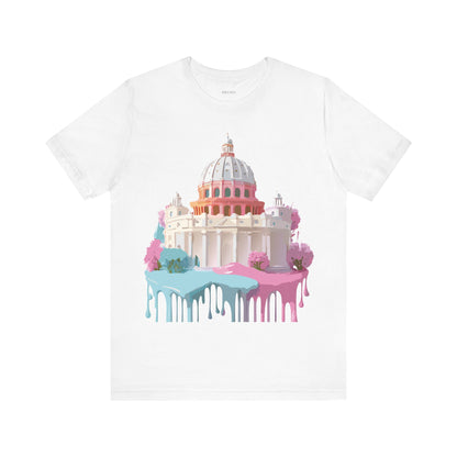 Natural Cotton Tee Shirt - Beautiful Places Collection - Rome Printify