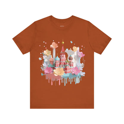 Natural Cotton Tee Shirt - Beautiful Places Collection - Moscow Printify