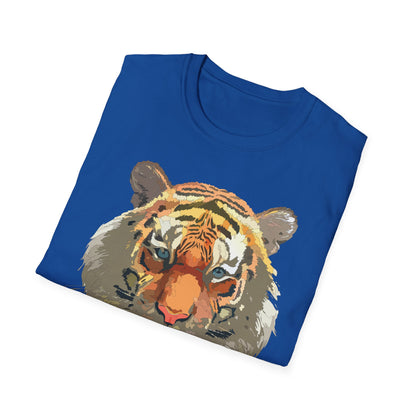 Unisex Tiger Shirt Gildan Softstyle 64000 Cotton Tee For Everyday Comfort