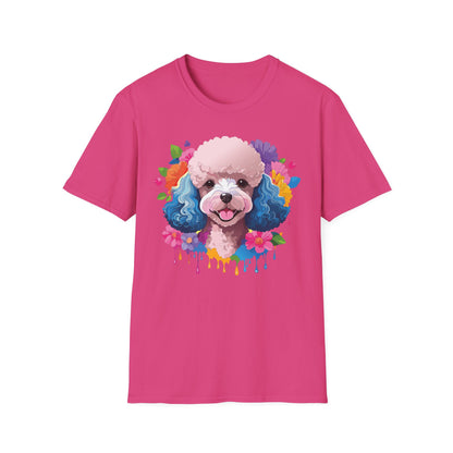 Unisex Dog Shirt Softstyle Tee 100 Percent Cotton Animal Print