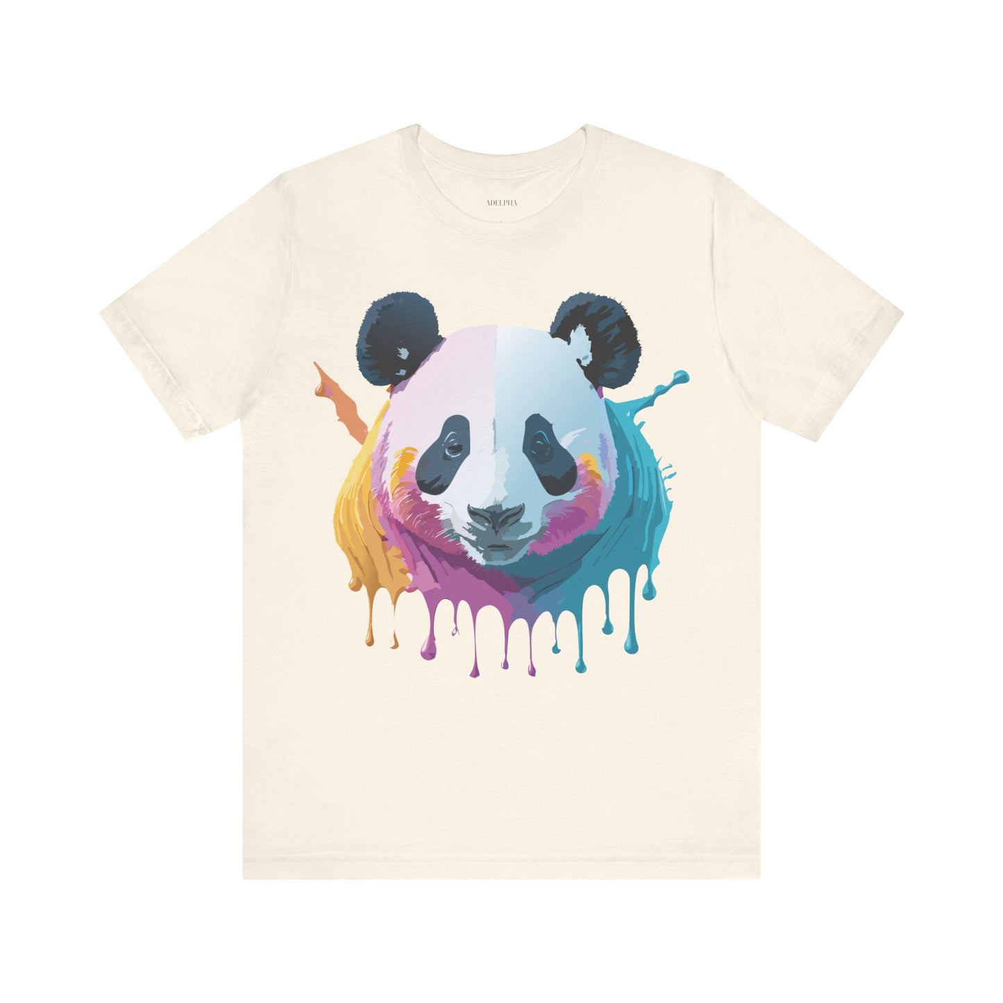 Natural Cotton Tee Shirt with Panda