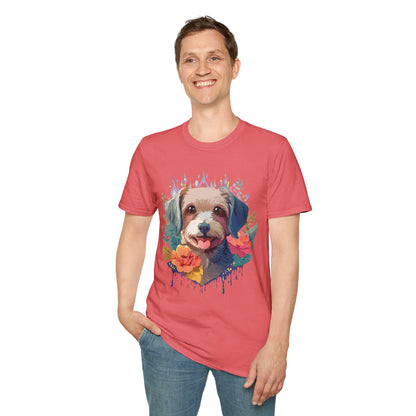 Dog Shirt Unisex Animal Tee Gildan Softstyle 64000 Short Sleeve Tee