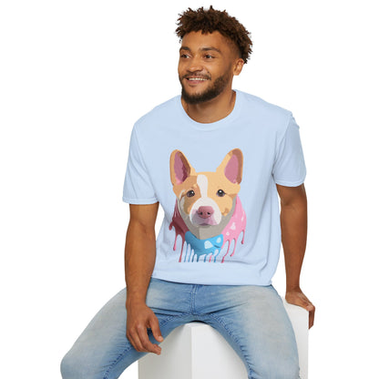 Dog Shirt Unisex Animal Print Tee Cotton T Shirt For Pet Lovers