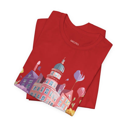 Natural Cotton Tee Shirt - Beautiful Places Collection - Amsterdam Printify