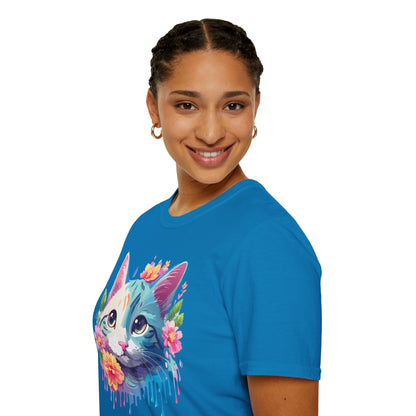 Cat Shirt Unisex Cat Lover Tee Premium Gildan Softstyle 64000 Lightweight