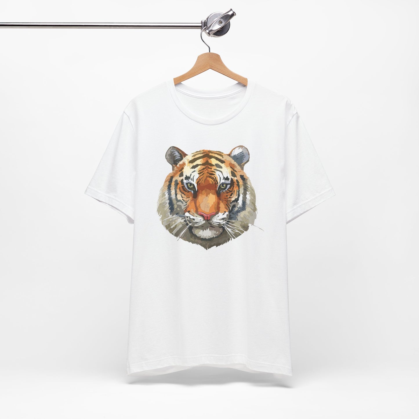 Wild Tiger Face Graphic T-Shirt Unisex Cotton Animal Design Wildlife Tee 1