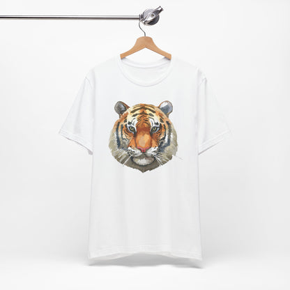 Wild Tiger Face Graphic T-Shirt Unisex Cotton Animal Design Wildlife Tee 1