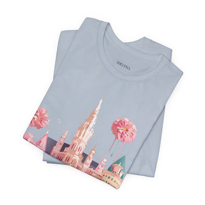 Natural Cotton Tee Shirt - Beautiful Places Collection - Vienna Printify