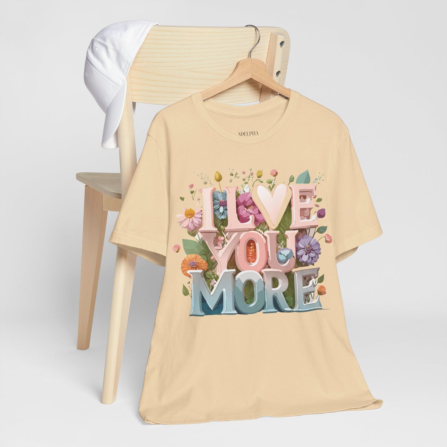 T-Shirt aus natürlicher Baumwolle – Love Story-Kollektion