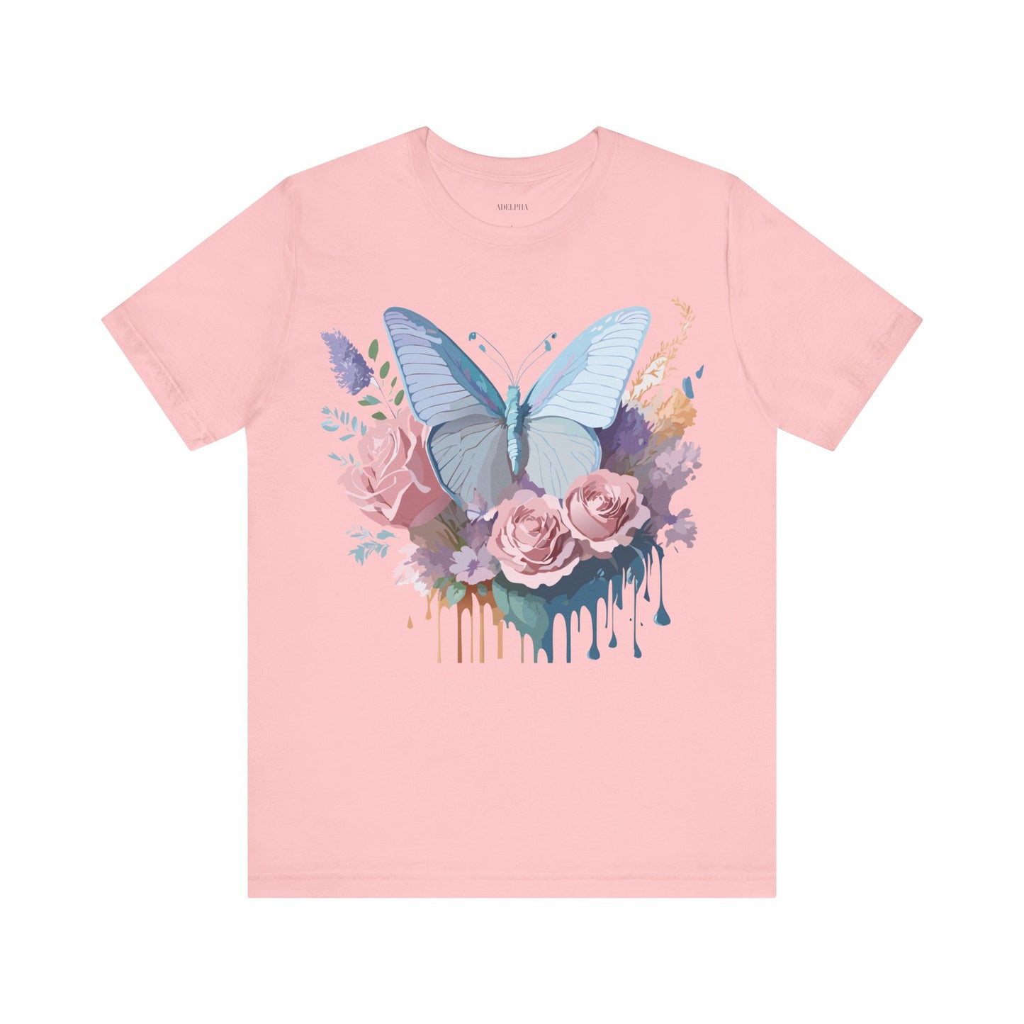 T-shirt en coton naturel avec papillon