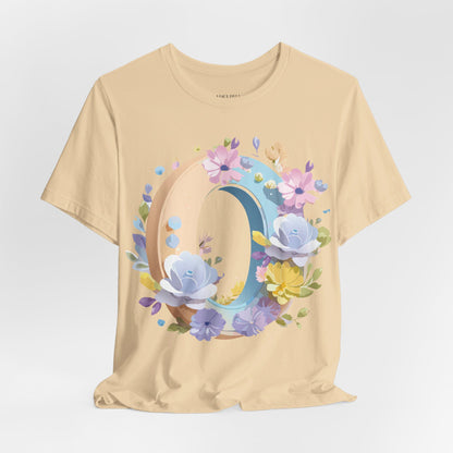 Natural Cotton Tee Shirt - Letters Collection - O Printify