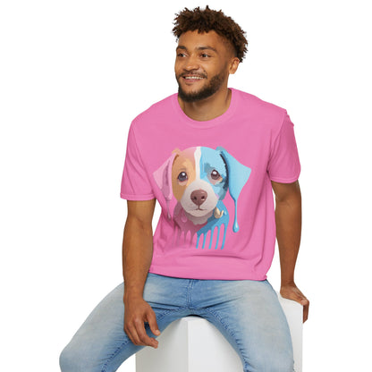 Unisex Dog Shirt Animal Tee Gildan Softstyle 64000 Cotton Tee