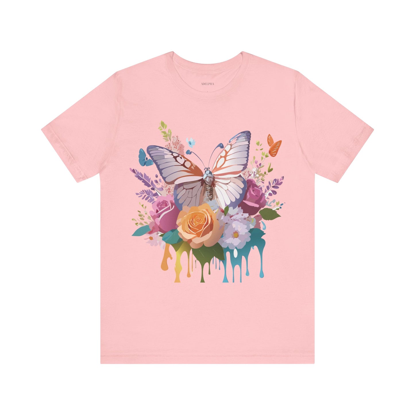 T-shirt en coton naturel avec papillon