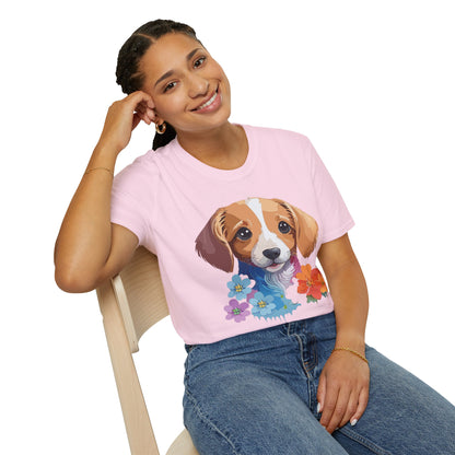 Unisex Dog Shirt Animal Graphic Tee Soft Cotton Gildan 64000