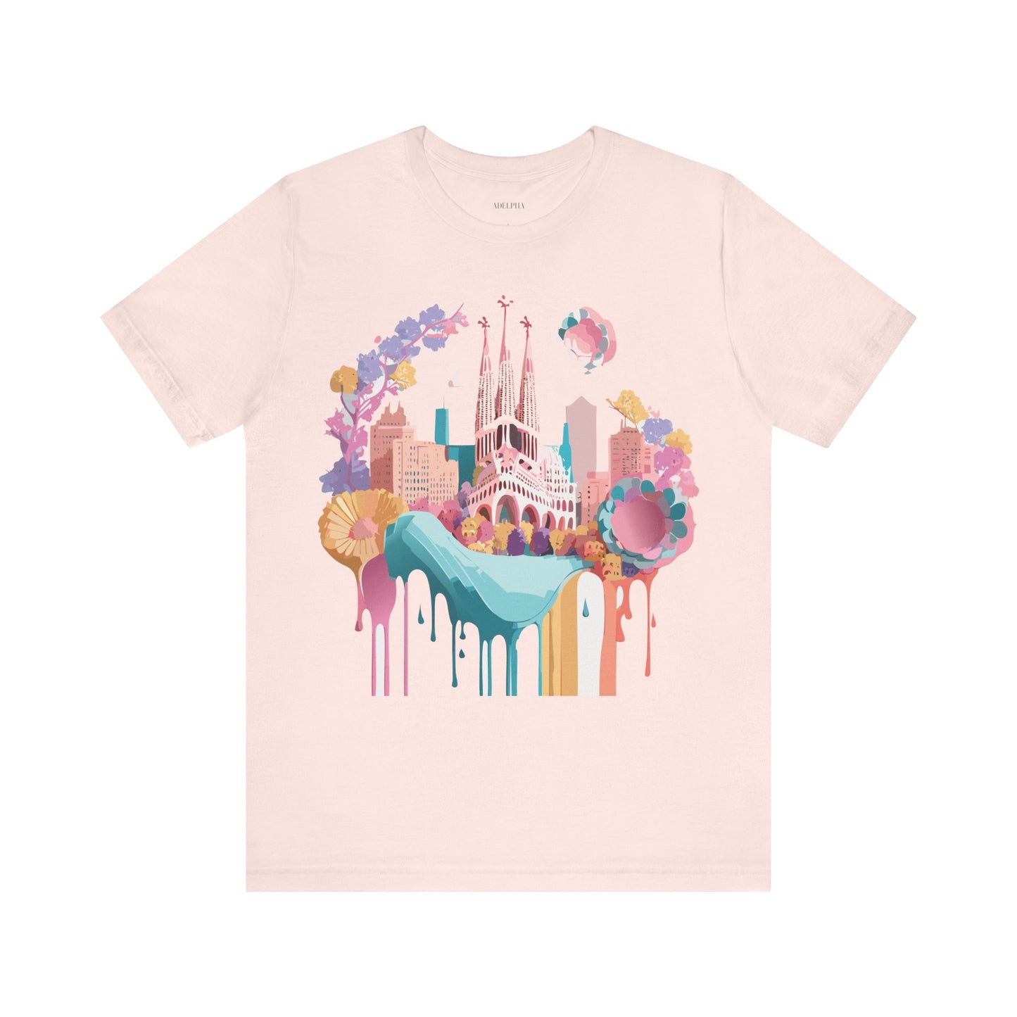 T-Shirt aus natürlicher Baumwolle – Kollektion „Beautiful Places“ – Barcelona