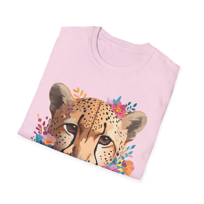 Cheetah Print Unisex Softstyle Tee Gildan 64000 Cotton Short Sleeve Shirt