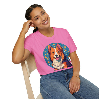Unisex Dog Shirt Animal Print Tee Gildan Softstyle 64000 Tee