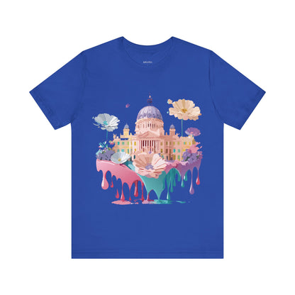 Natural Cotton Tee Shirt - Beautiful Places Collection - Madrid Printify