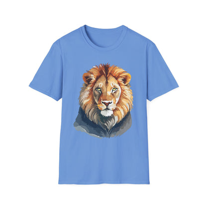 Lion Shirt Unisex Animal Tee Gildan Softstyle 64000 100 Percent Ring Spun Cotton