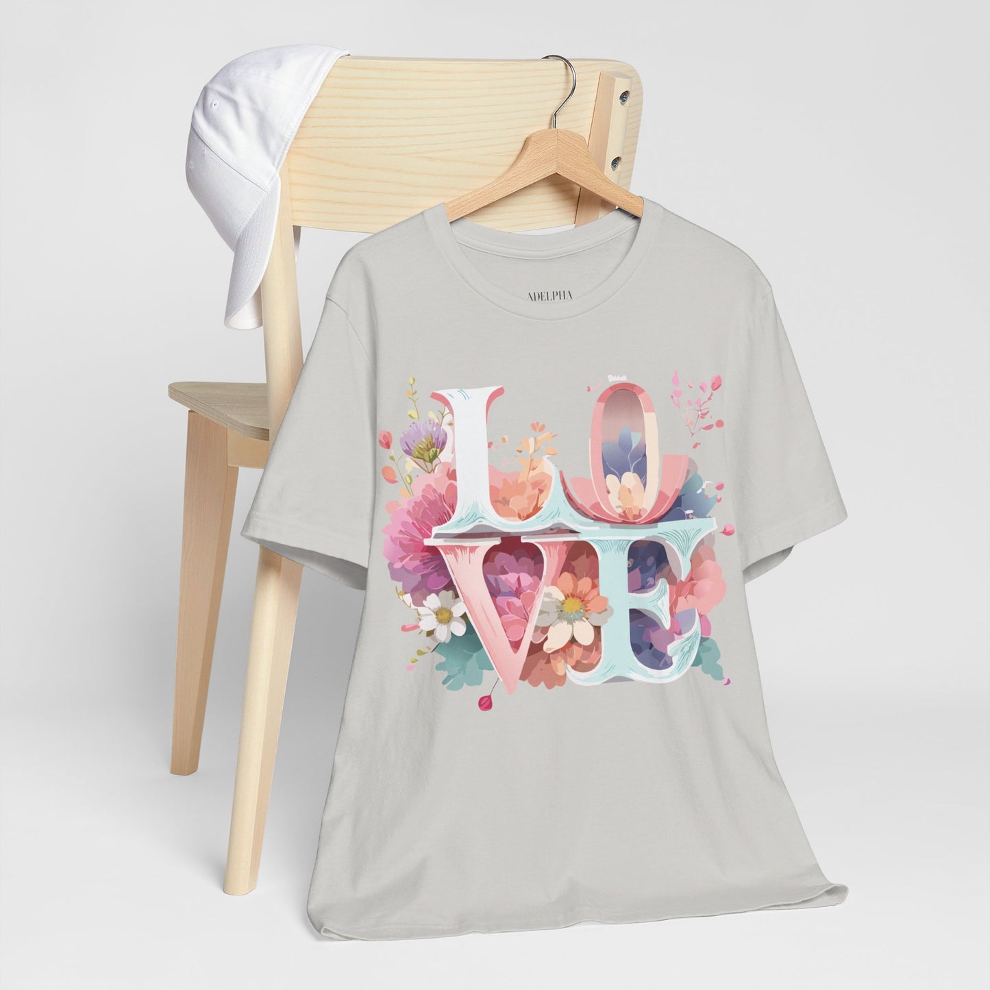 T-Shirt aus natürlicher Baumwolle – Love Story-Kollektion