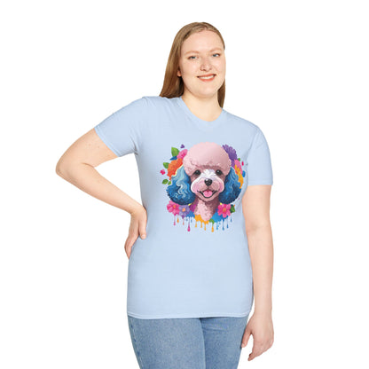 Unisex Dog Shirt Softstyle Tee 100 Percent Cotton Animal Print