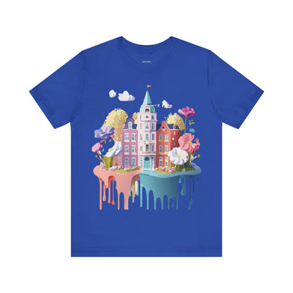 Natural Cotton Tee Shirt - Beautiful Places Collection - Amsterdam Printify