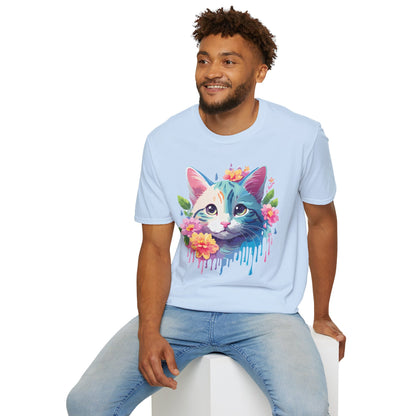 Cat Shirt Unisex Cat Lover Tee Premium Gildan Softstyle 64000 Lightweight