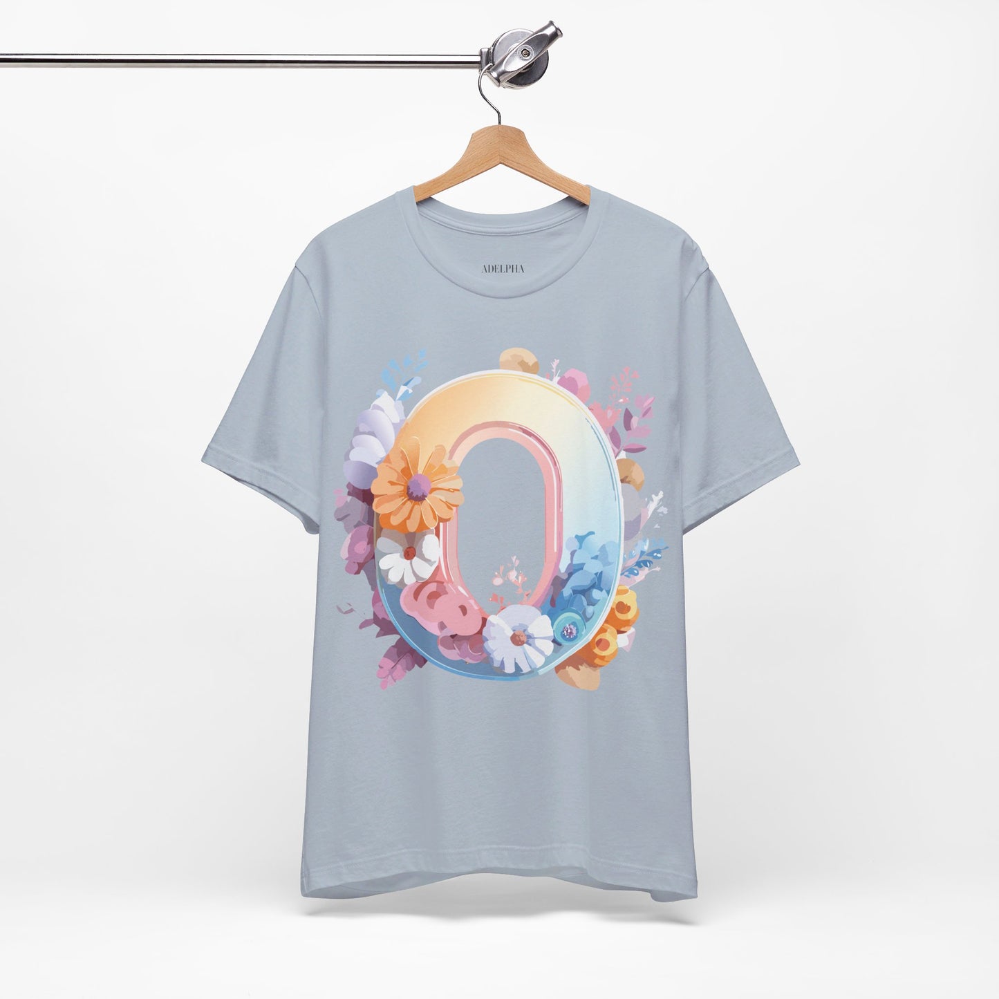 Natural Cotton Tee Shirt - Letters Collection - O