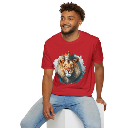 Lion Shirt Unisex Animal Tee Softstyle 64000 100 Percent Ring Spun Cotton