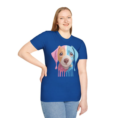 Unisex Dog Shirt Animal Tee Gildan Softstyle 64000 Cotton Tee