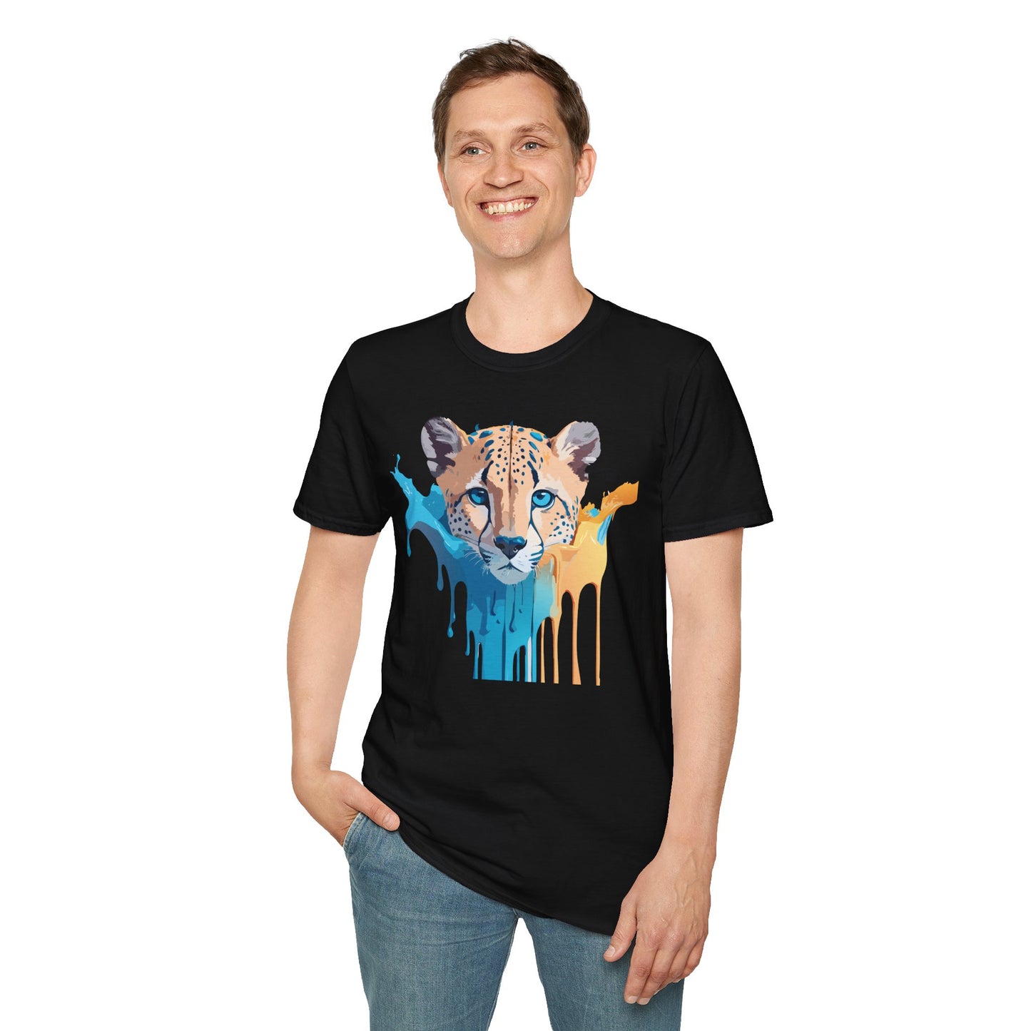 Cheetah Shirt, Shirt with Cheetah, Cheetah Tee, Shirt with Animals
