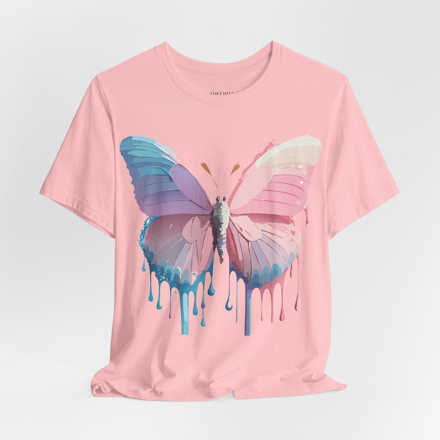 T-Shirt aus natürlicher Baumwolle mit Schmetterling