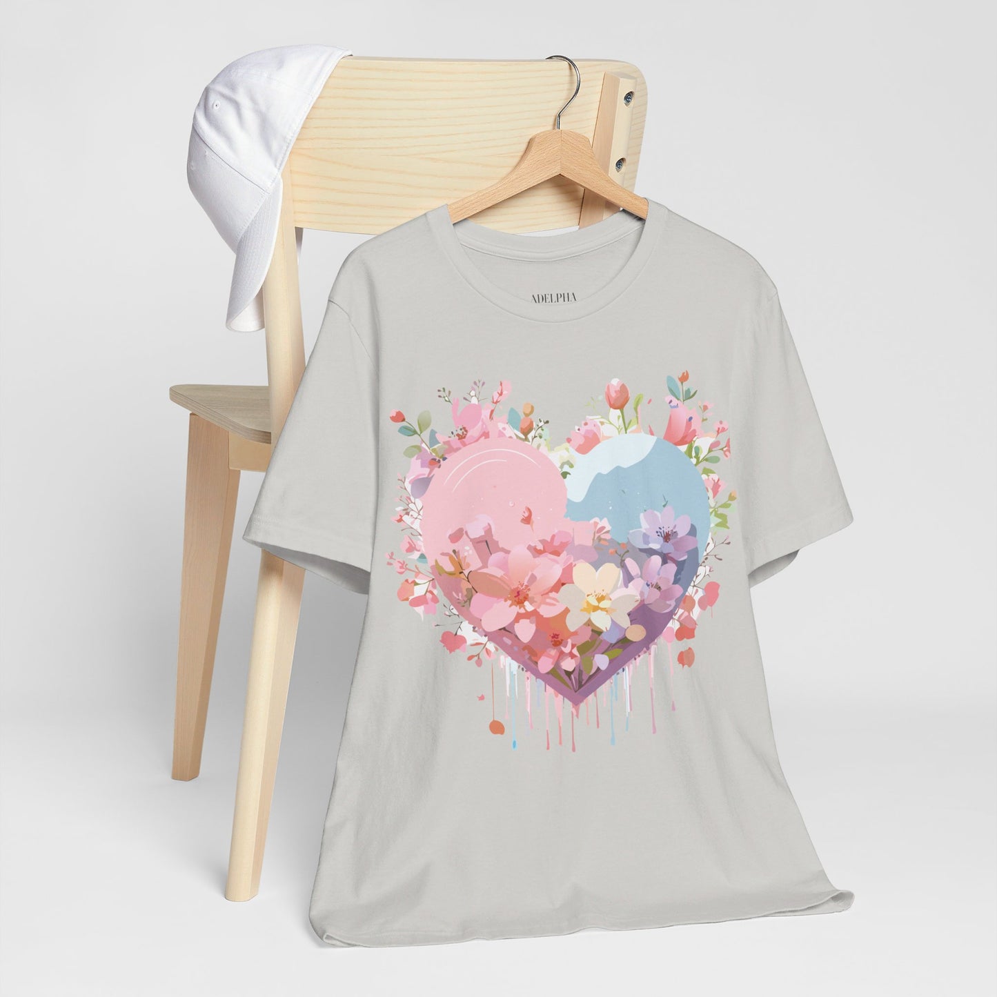 T-shirt en coton naturel - Collection Love story