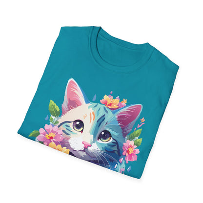 Cat Shirt Unisex Cat Lover Tee Premium Gildan Softstyle 64000 Lightweight
